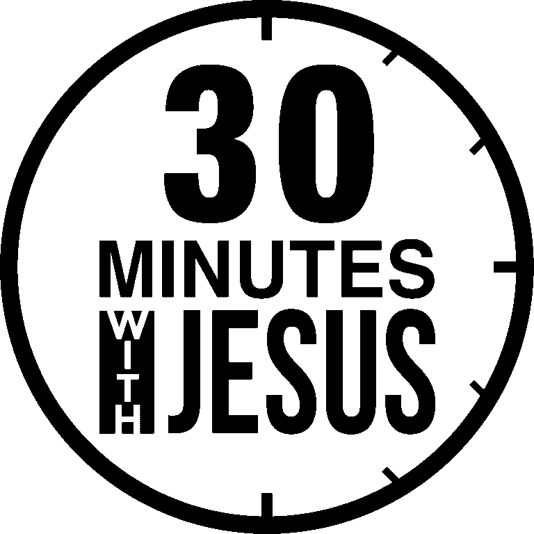30 minutes logo black/white