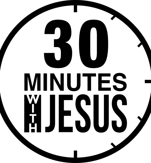 30 minutes logo black/white